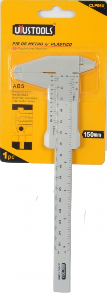 CALIBRADOR/PIE DE REY ANALOGO PLASTICO CLP06U
