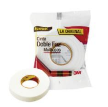 DESCONTINUADA CINTA DOBLE FAZ 3/4 X 2MT MARCA 3M