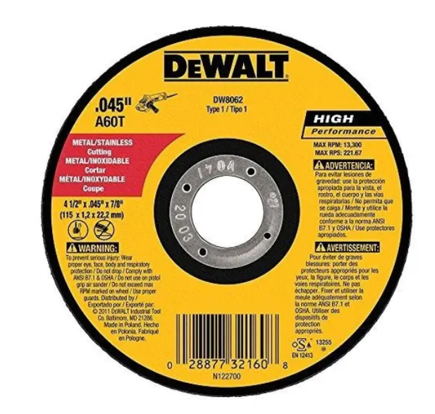 DISCO FINO 4 DEWALT DW8062 (UE 25)