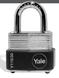 CANDADO YALE 115/30 LAMINADO 8405