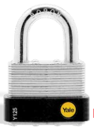 CANDADO YALE 125/50 LAMINADO 8514